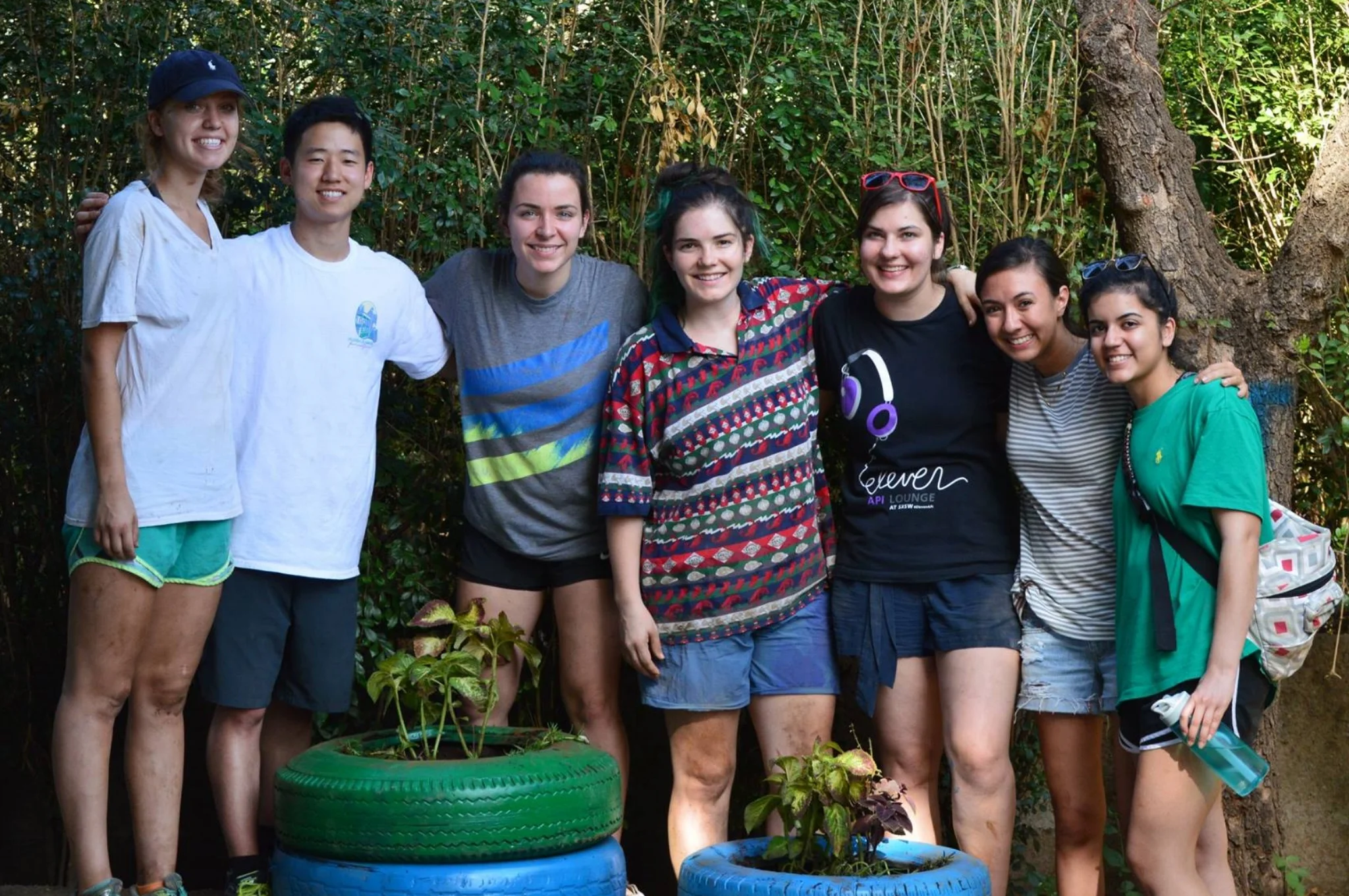 University of Georgia students plant community garden