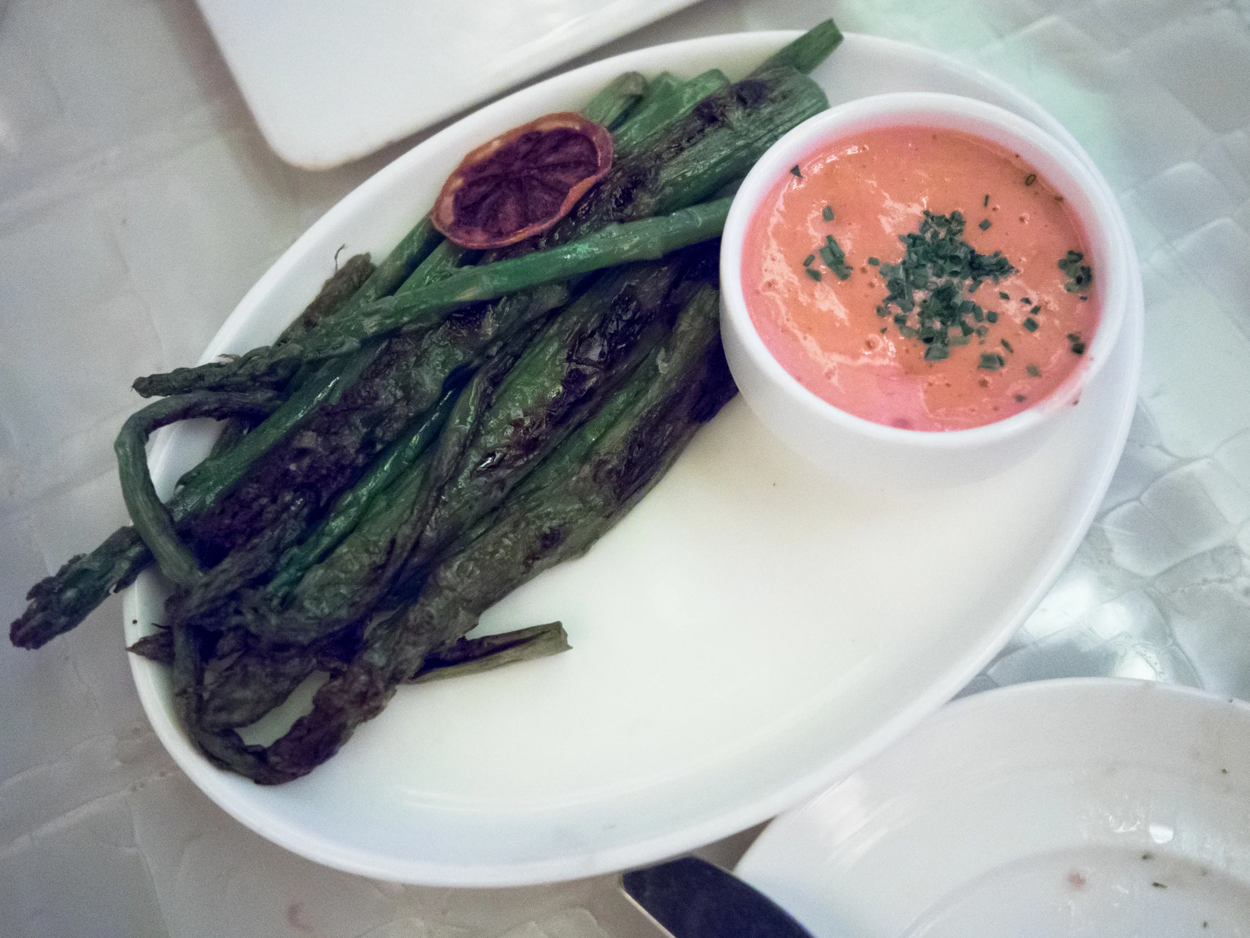grilled asparagus.