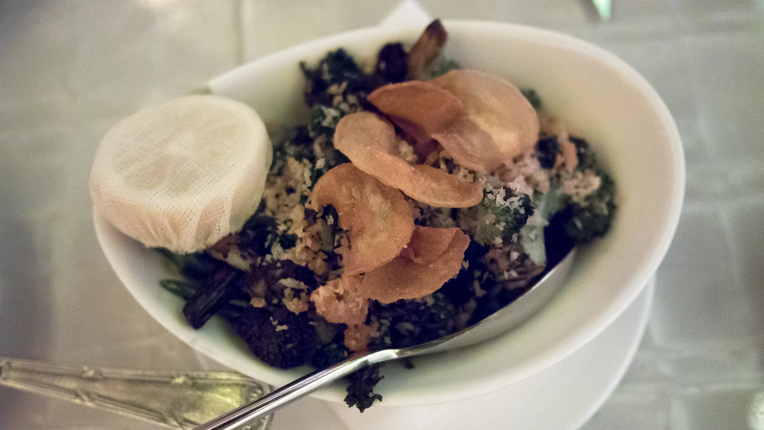grilled broccolini and broccoli.