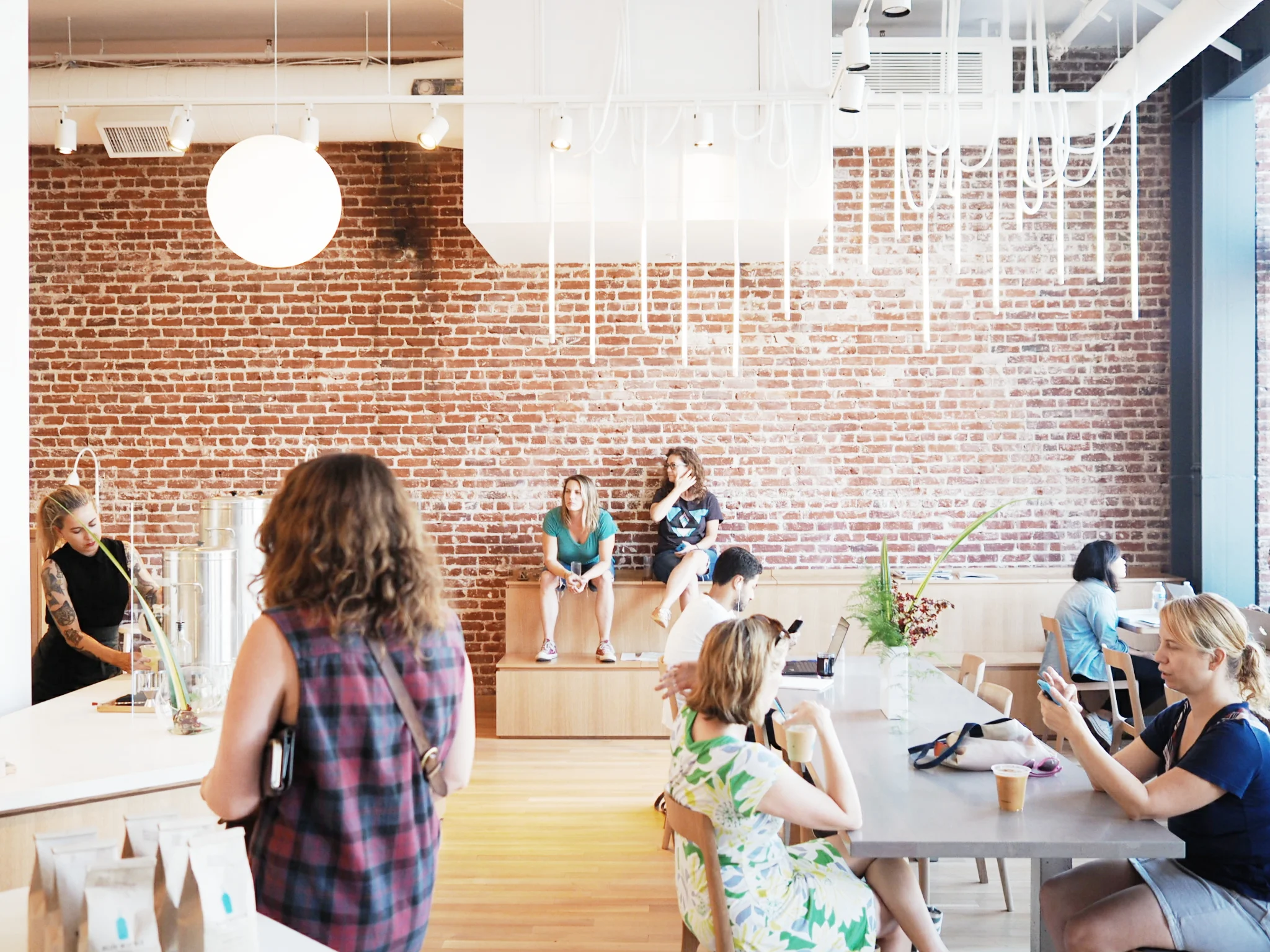 blue bottle and blue skies in echo park.