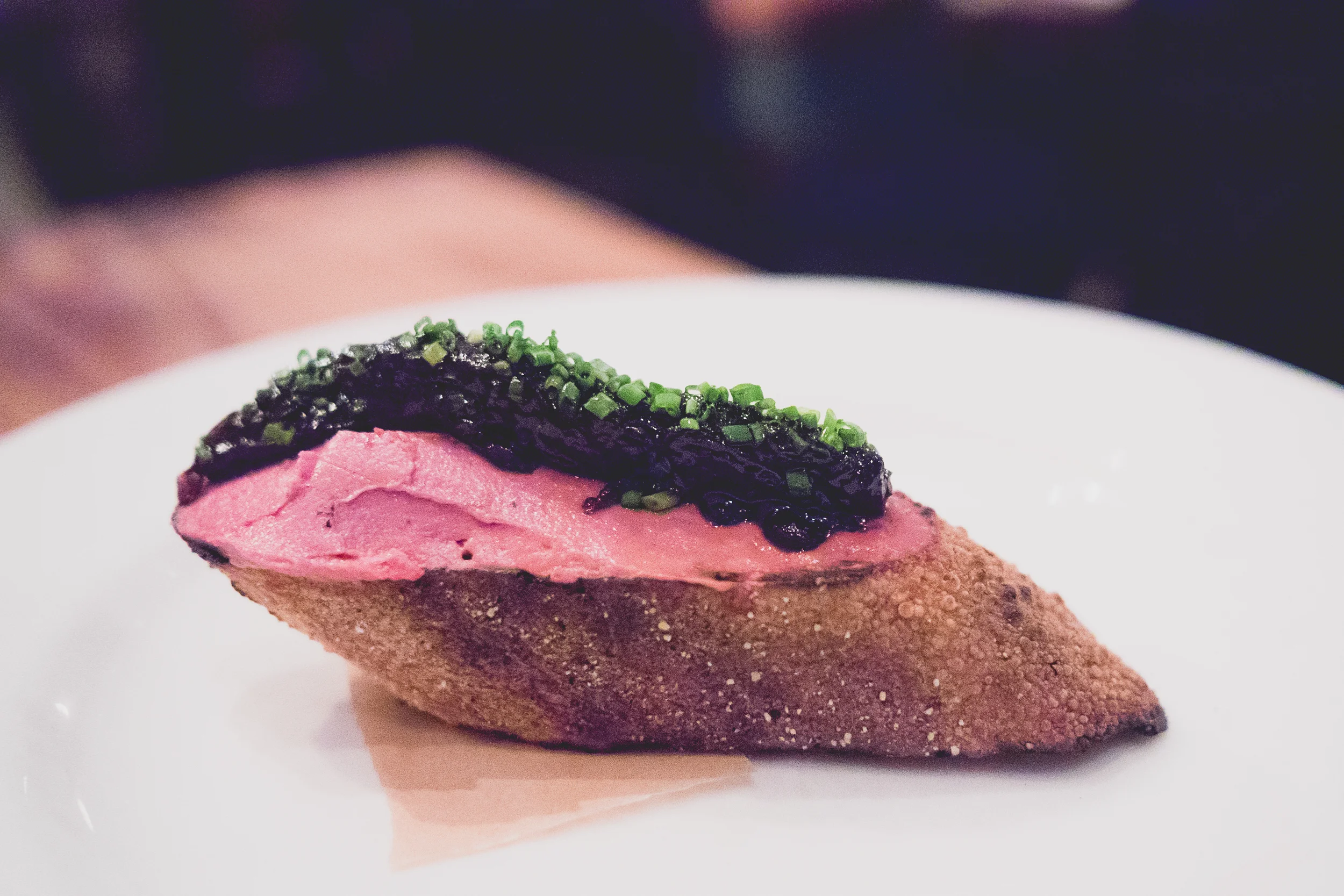 chicken liver toast.