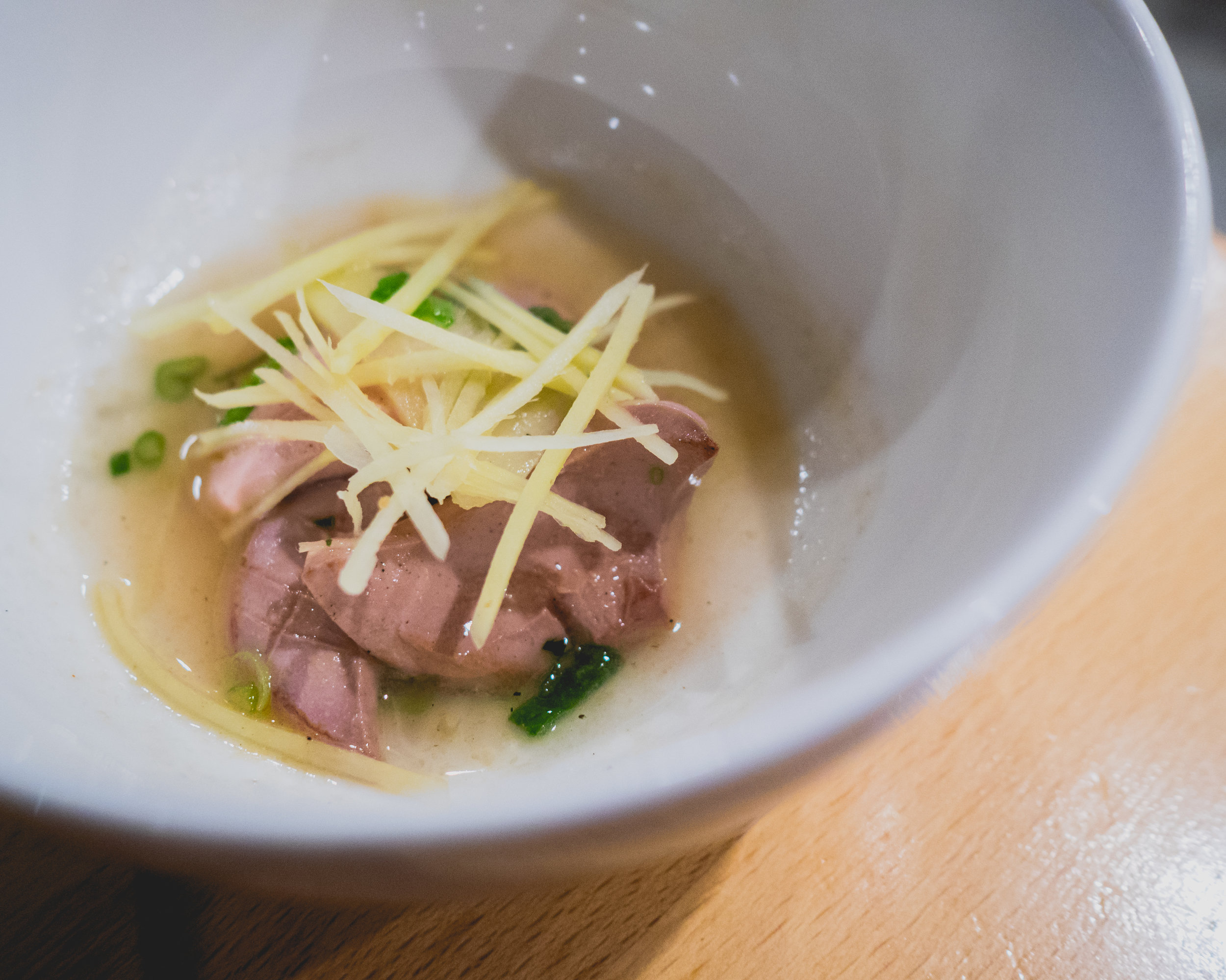 II. pork kidney / ginger / sesame oil / rice wine