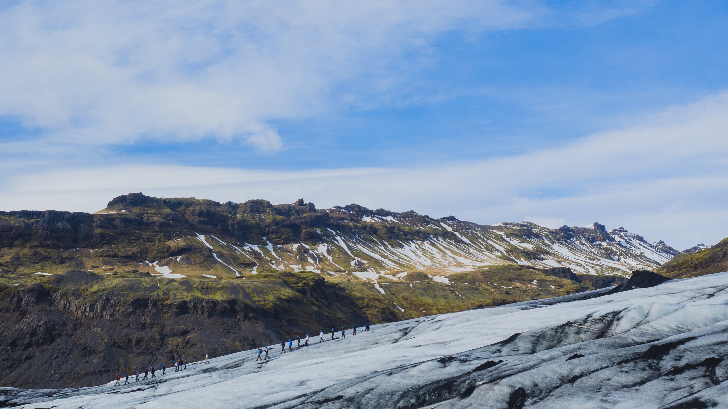 glacier hike on solheimajokull.