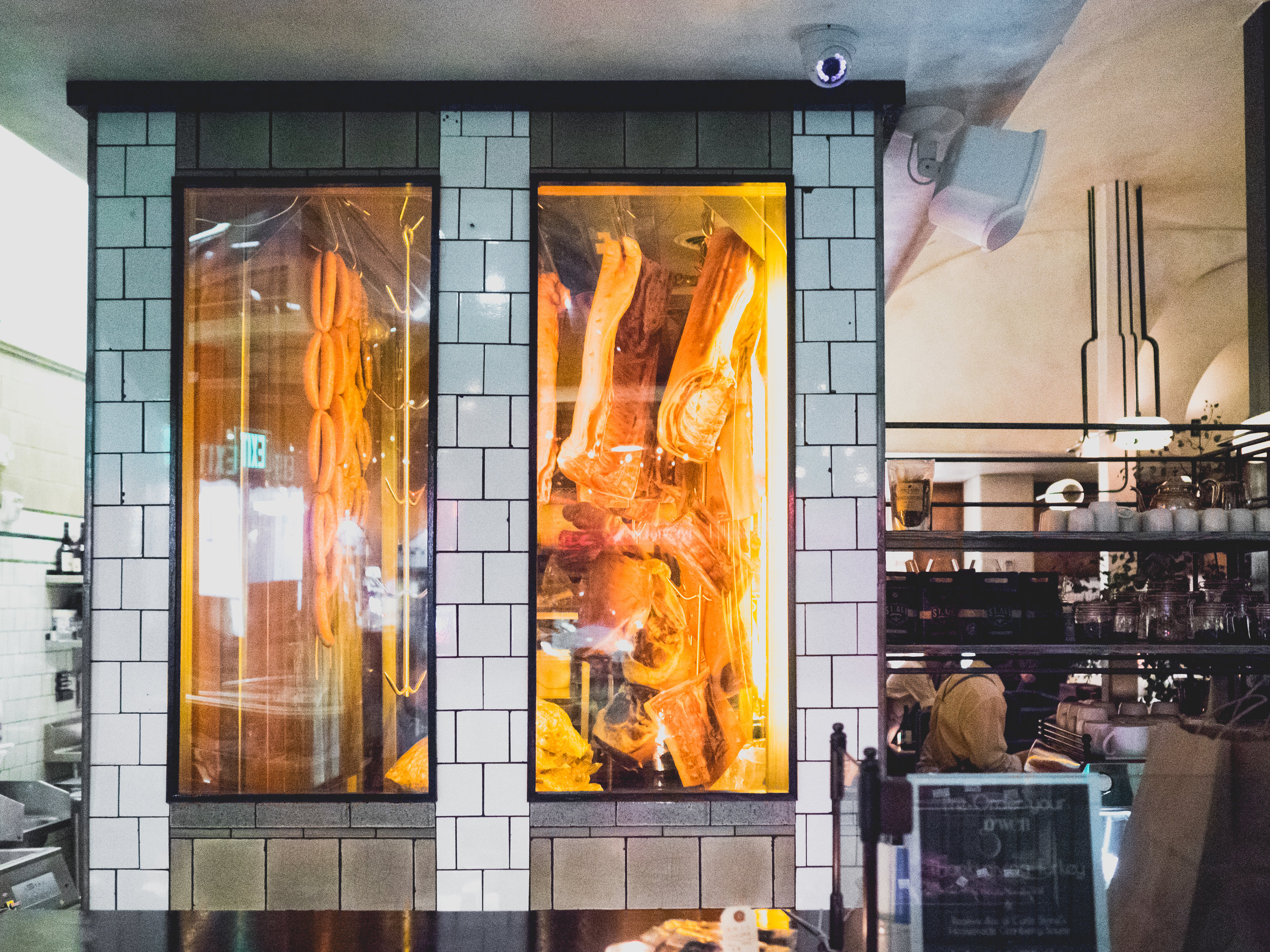 dry aging room.