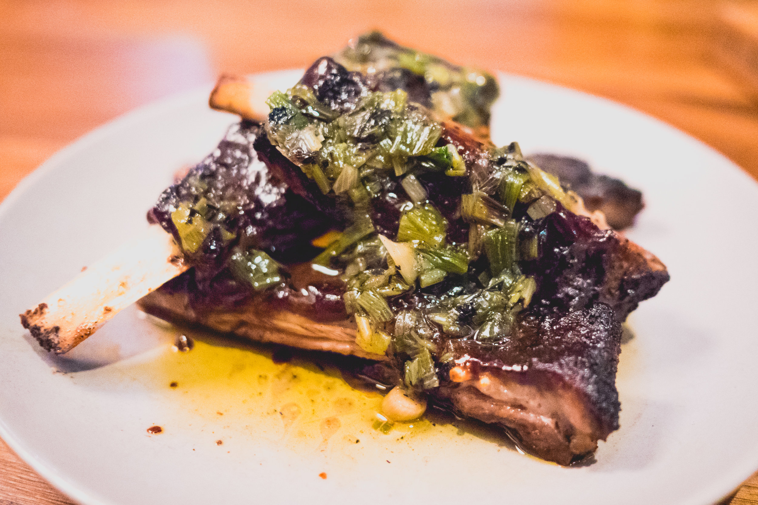 smoked lamb ribs .