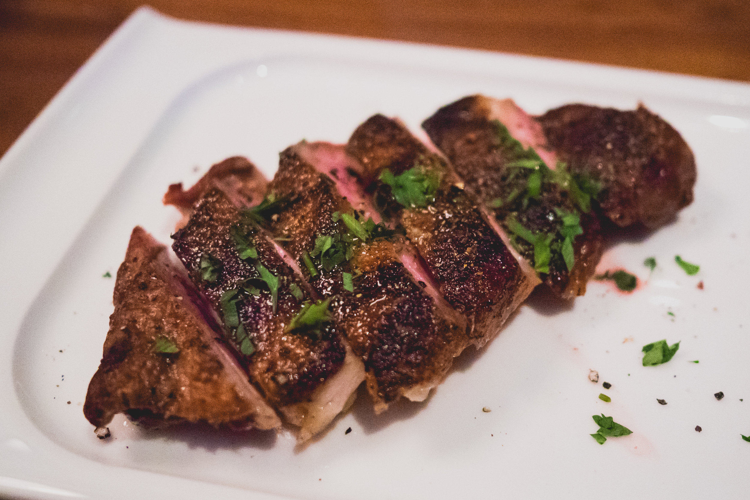 21 day aged half liberty duck (leg quarter not pictured).