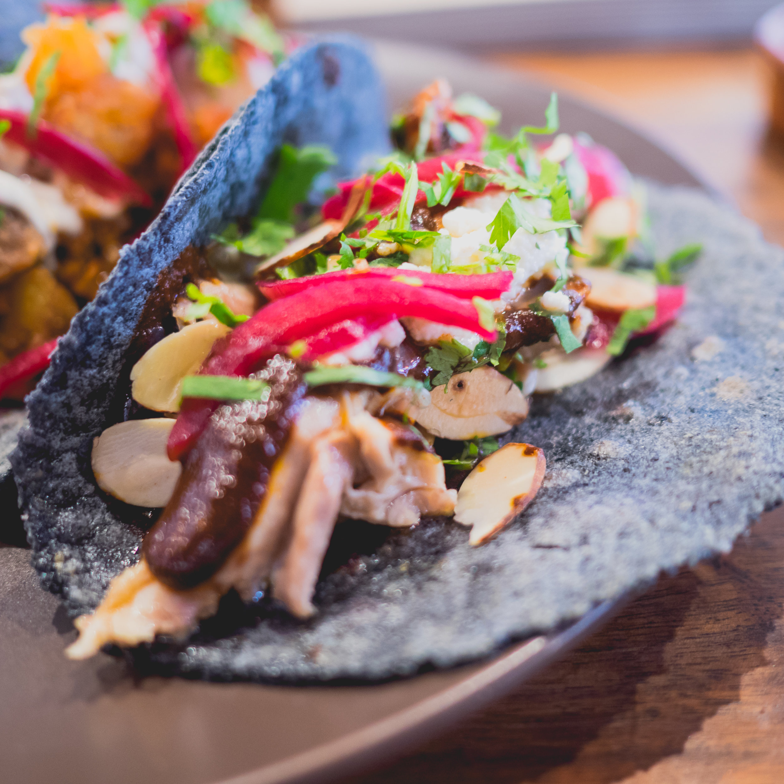 all the tacos at taco maria.