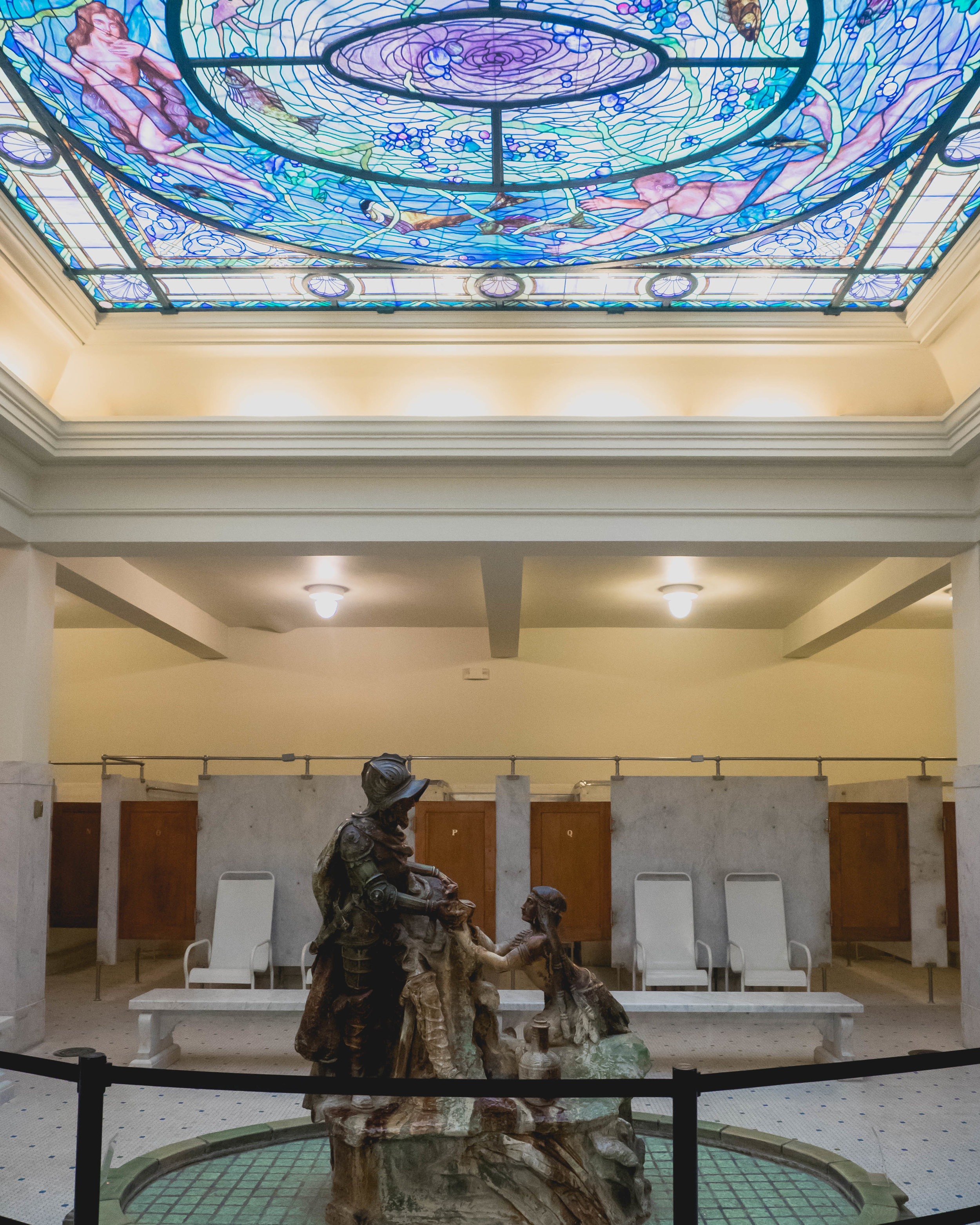 inside fordyce bathhouse's self-guided tour.