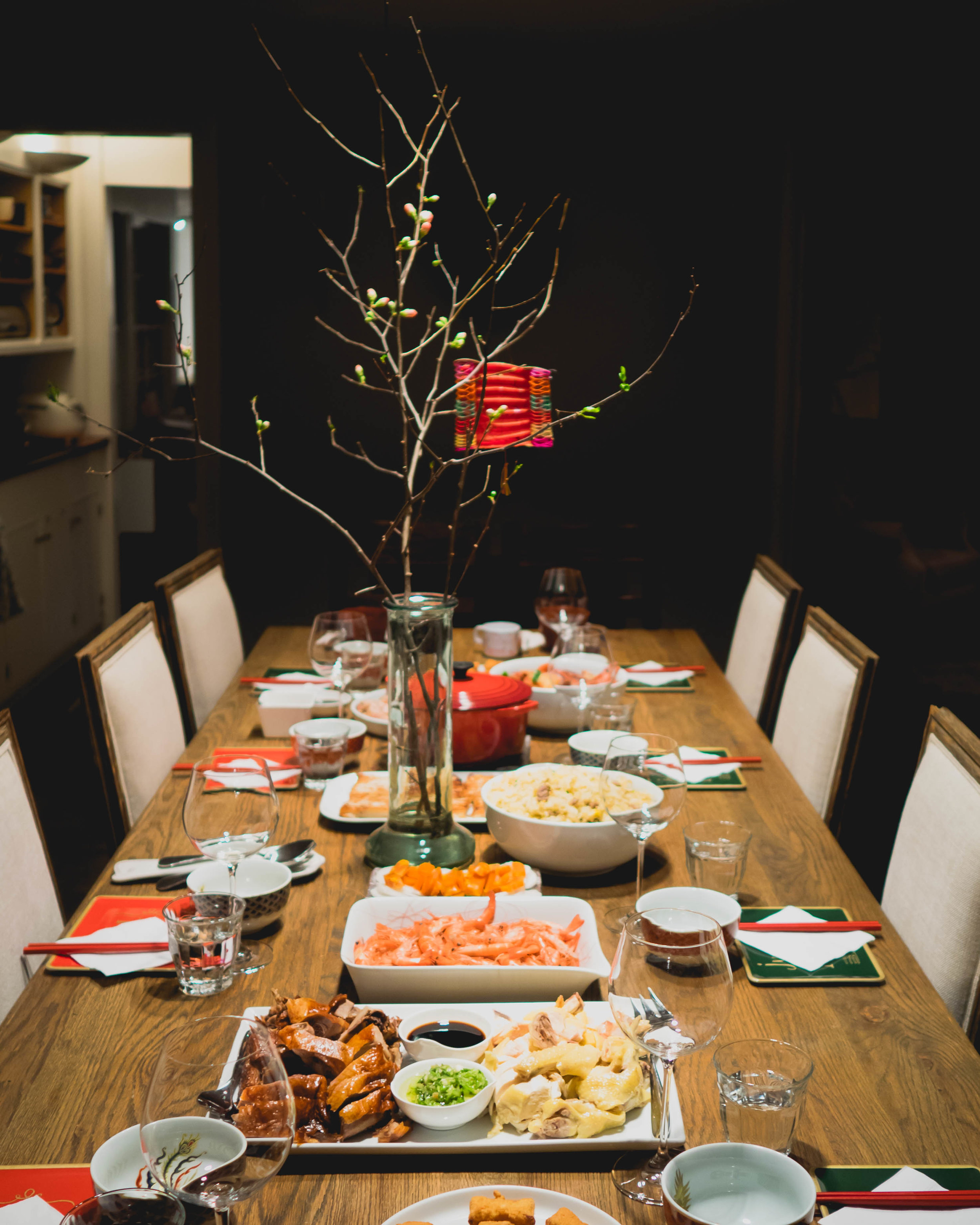 lunar new year's family feast.