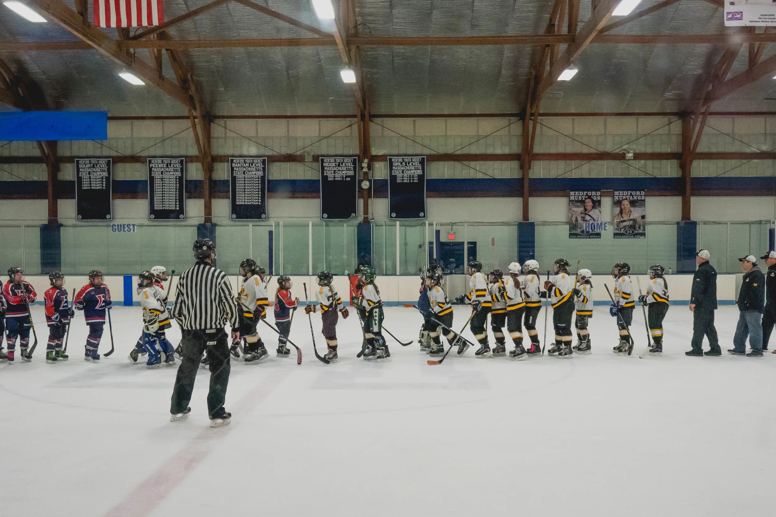niece's hockey game.