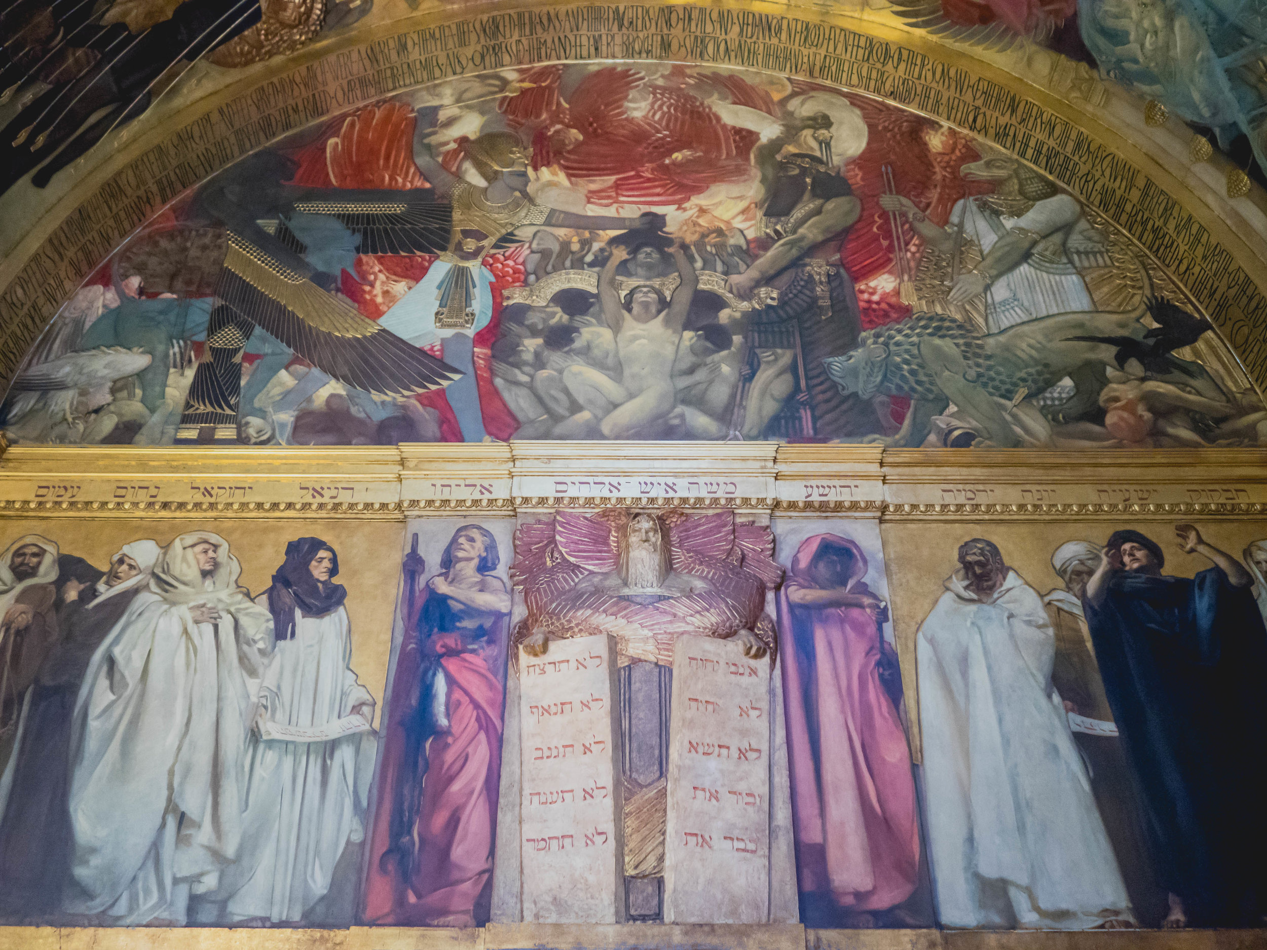 john singer sargent's triumph of religion, boston public library.