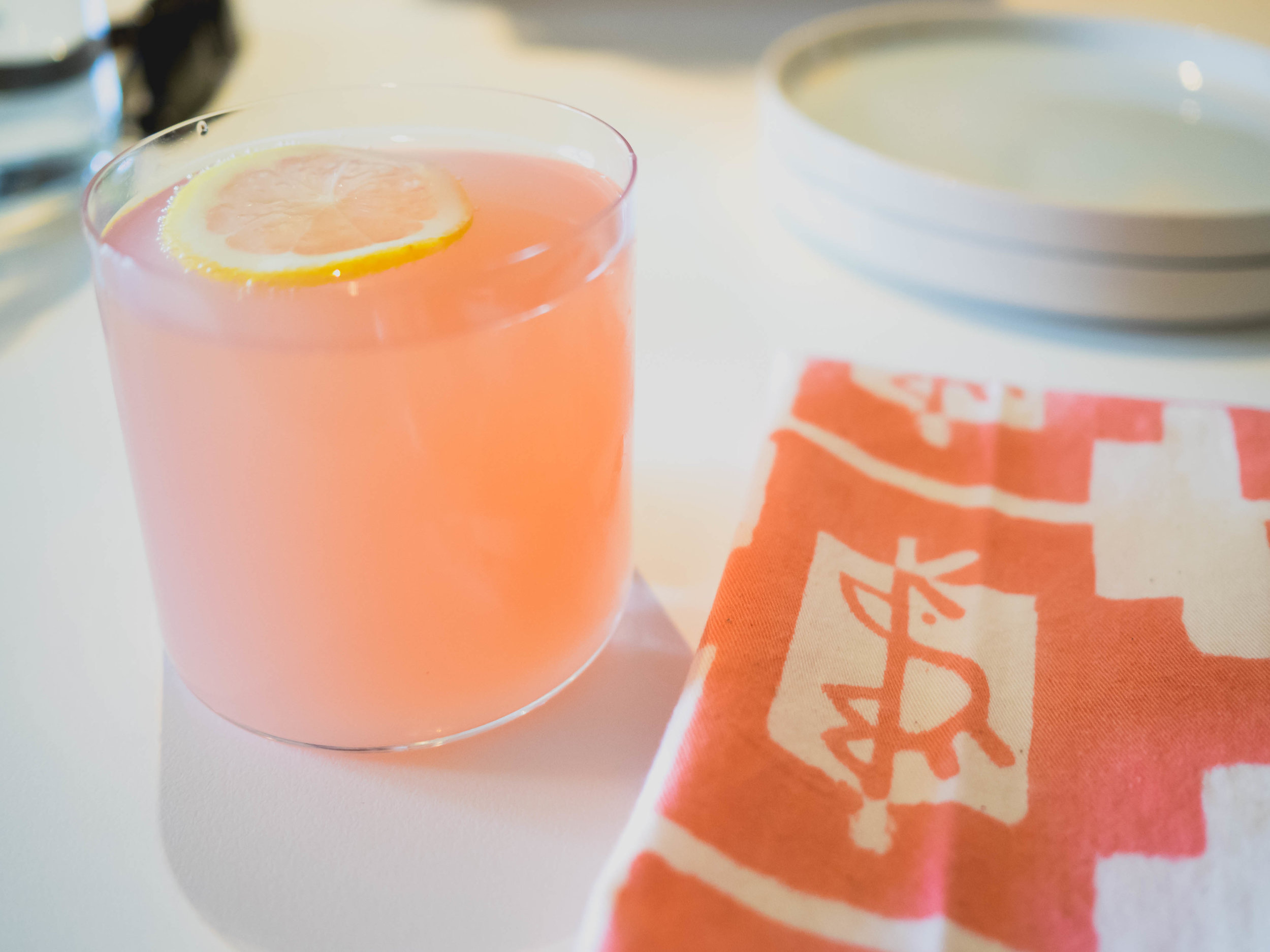 rosewater lemonade spritz.