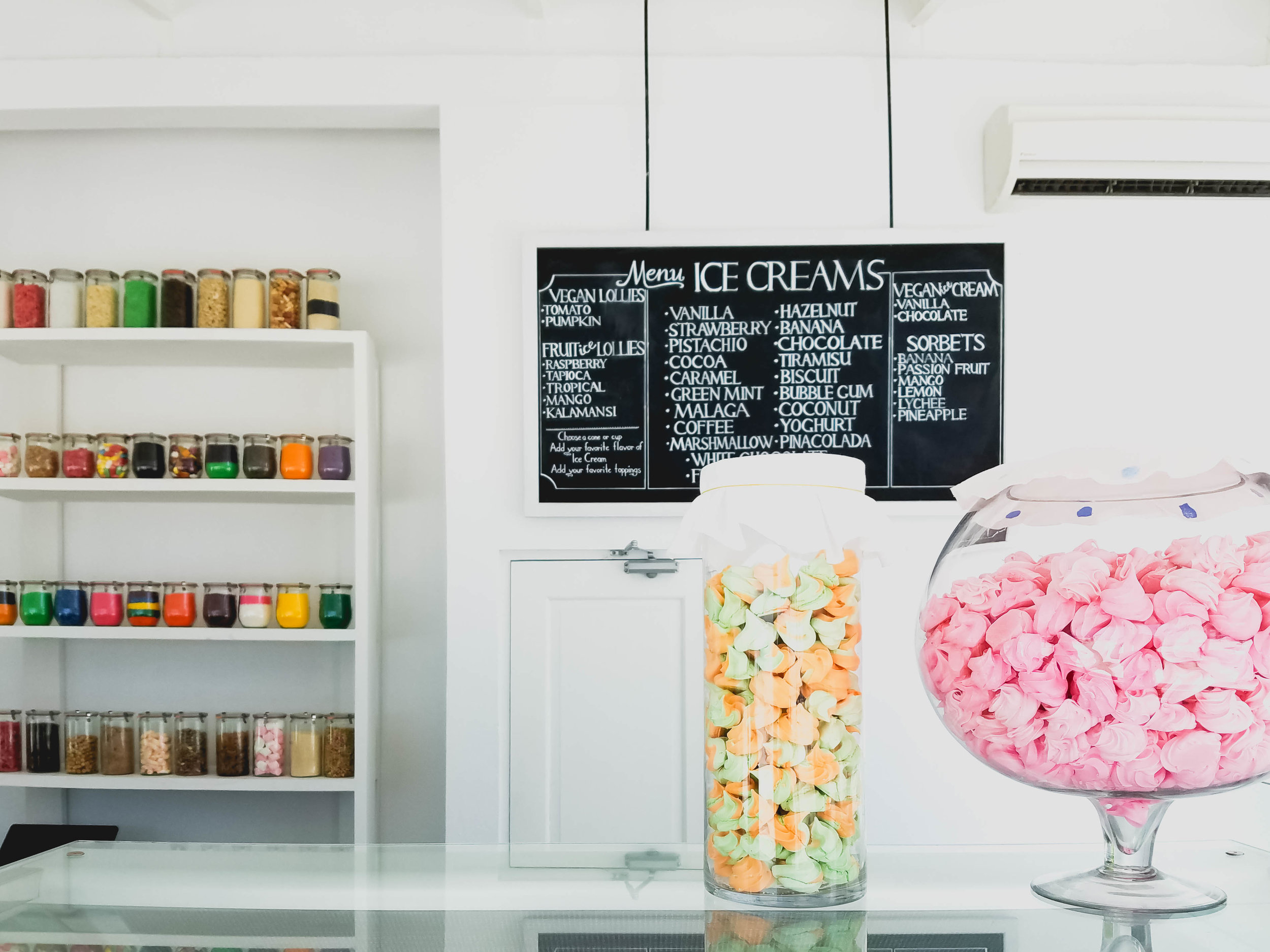 gelato bar on the beach!