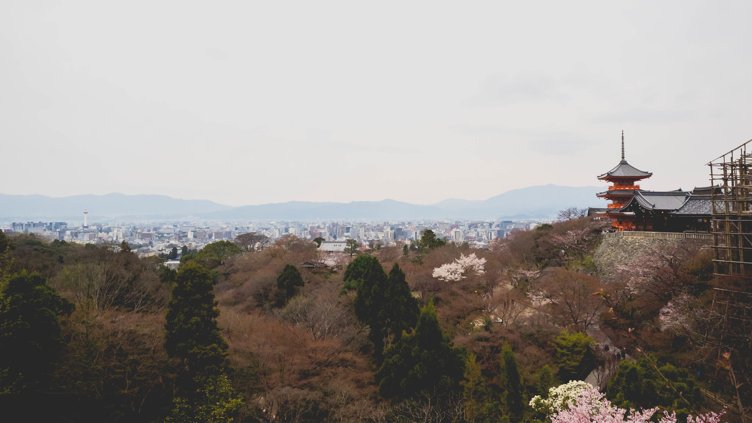 view of tokyo from kyomizudera.