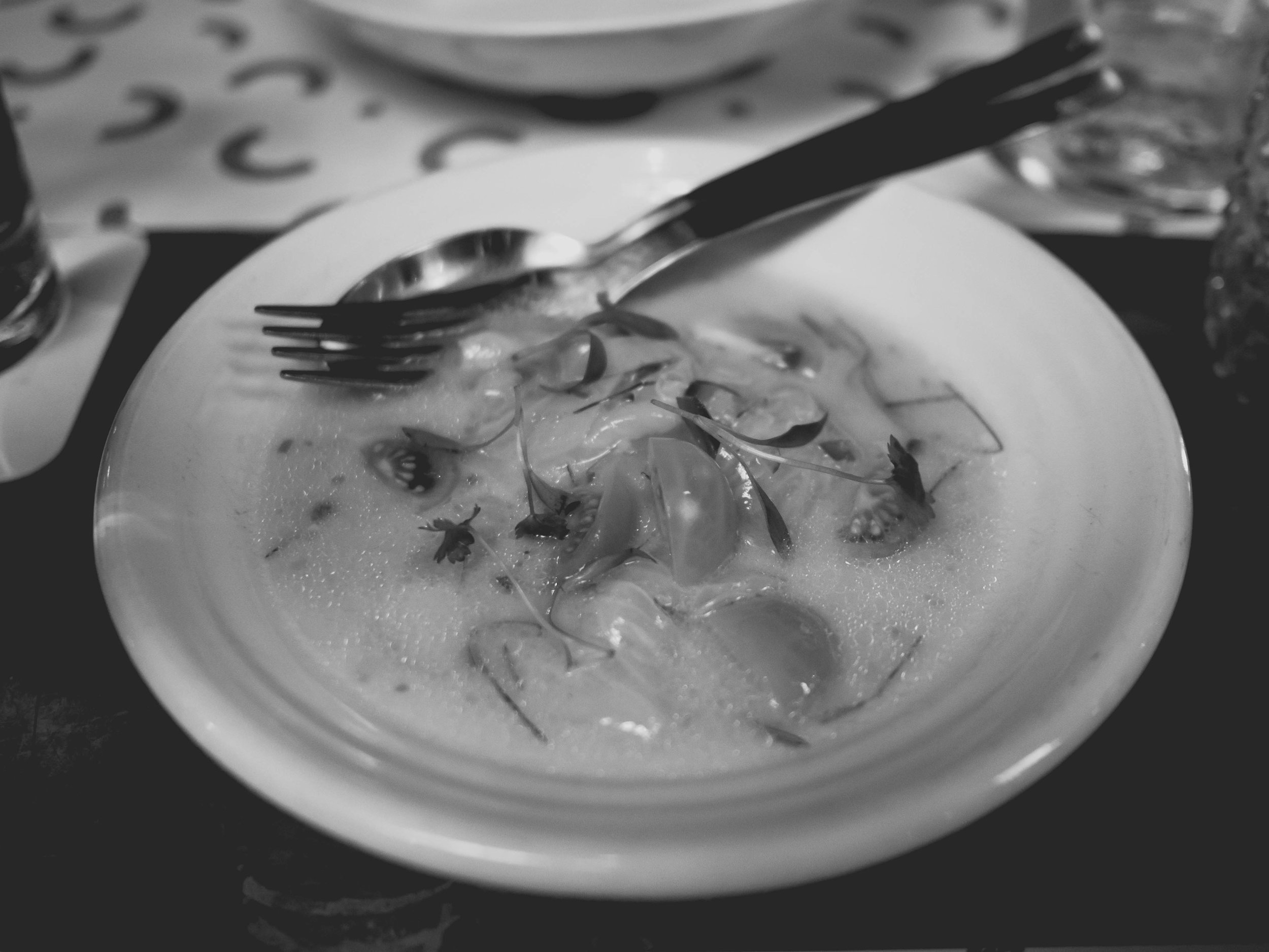 kakoda : fijian style ceviche of baja kanpachi coconut milk, lime & chili.