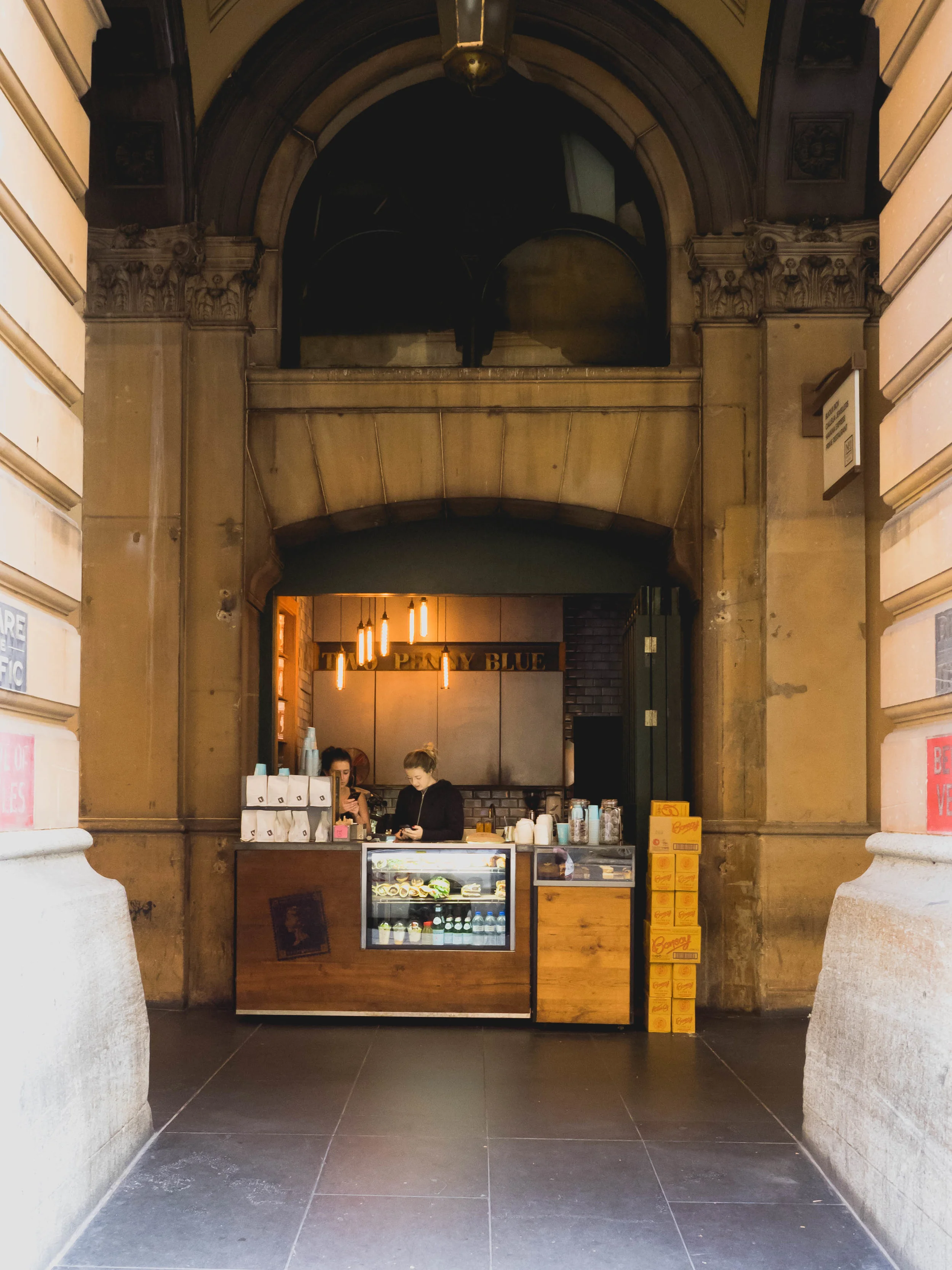 cute hole-in-the-wall coffee shops.