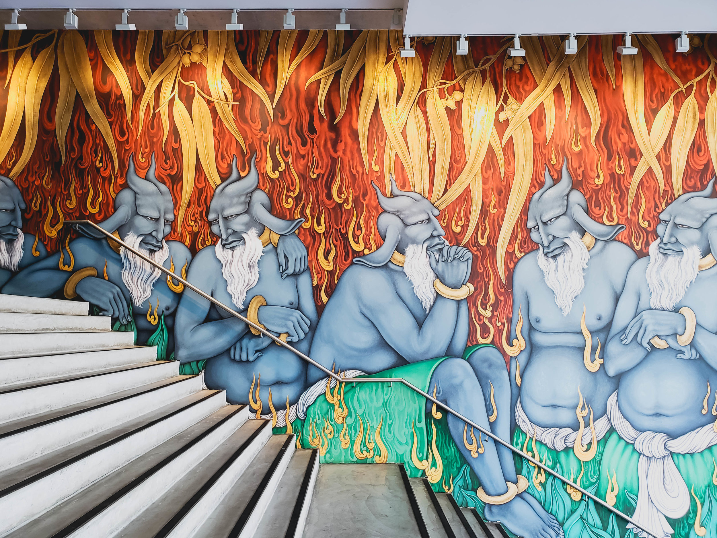 mural at the mca.