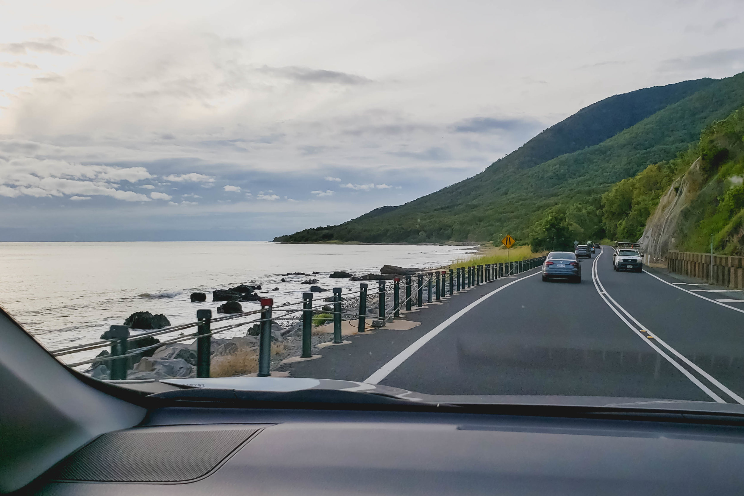 on the road from port douglas to cairns.