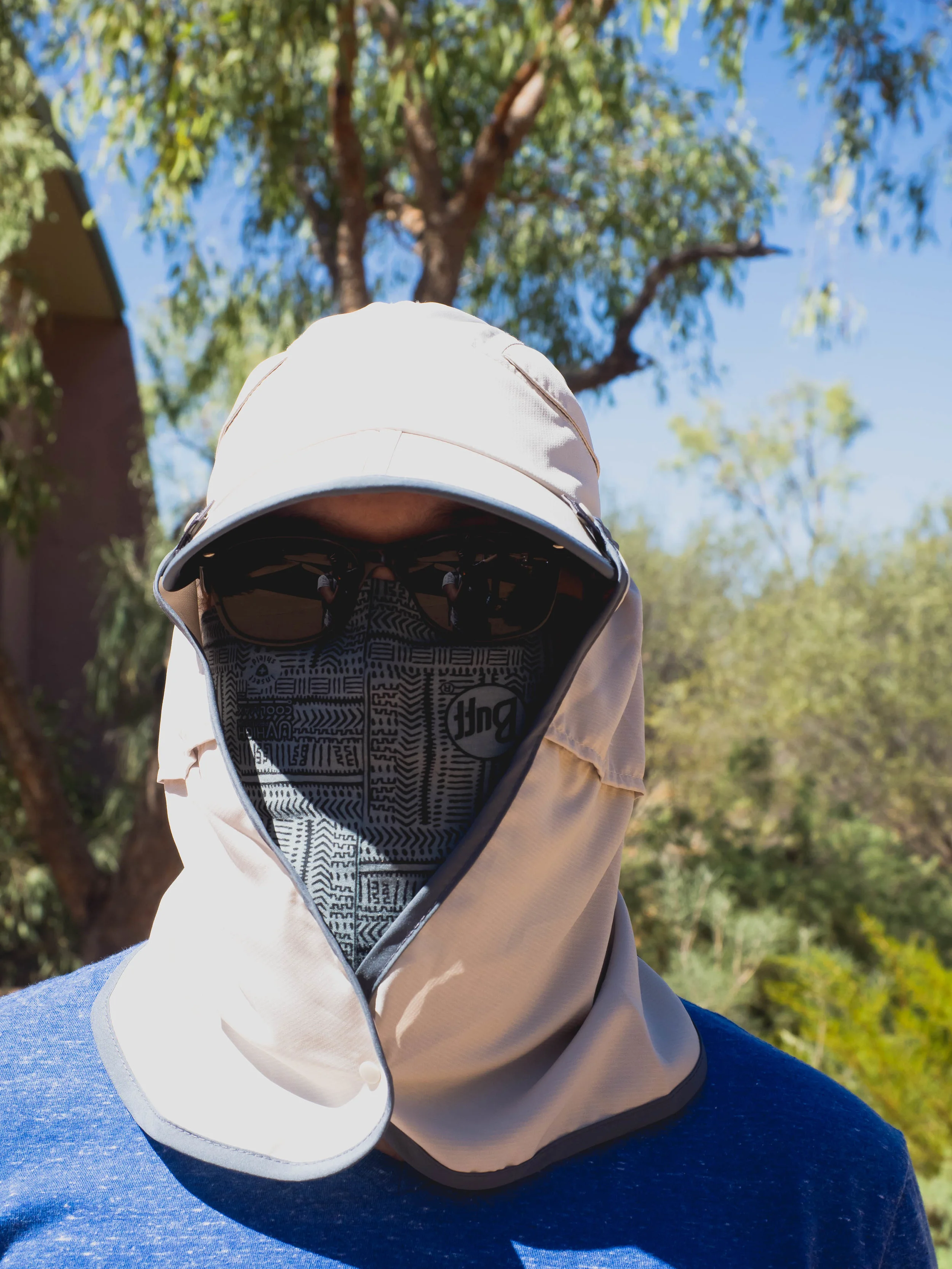 sun and fly protection.