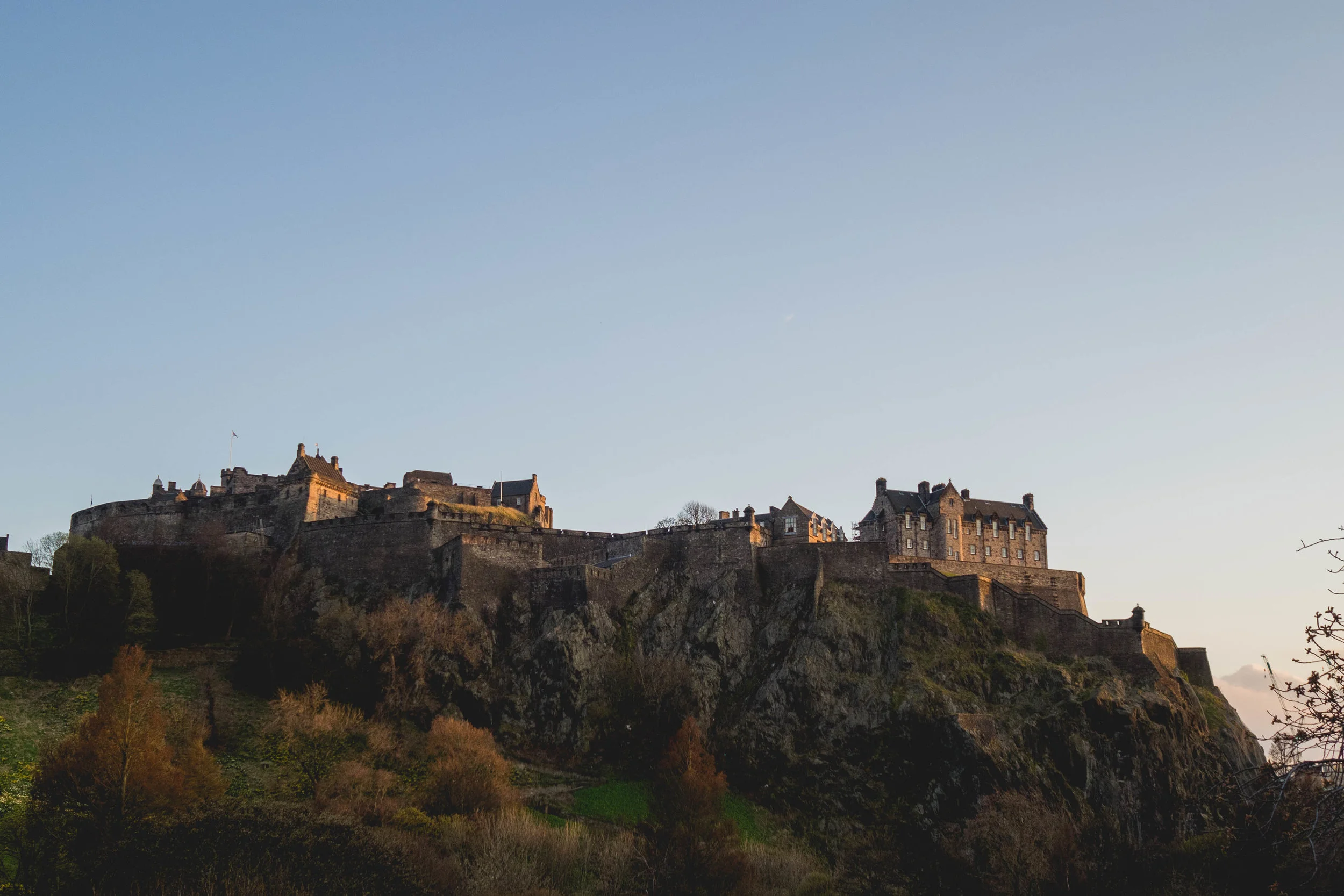 the castle, from new town.