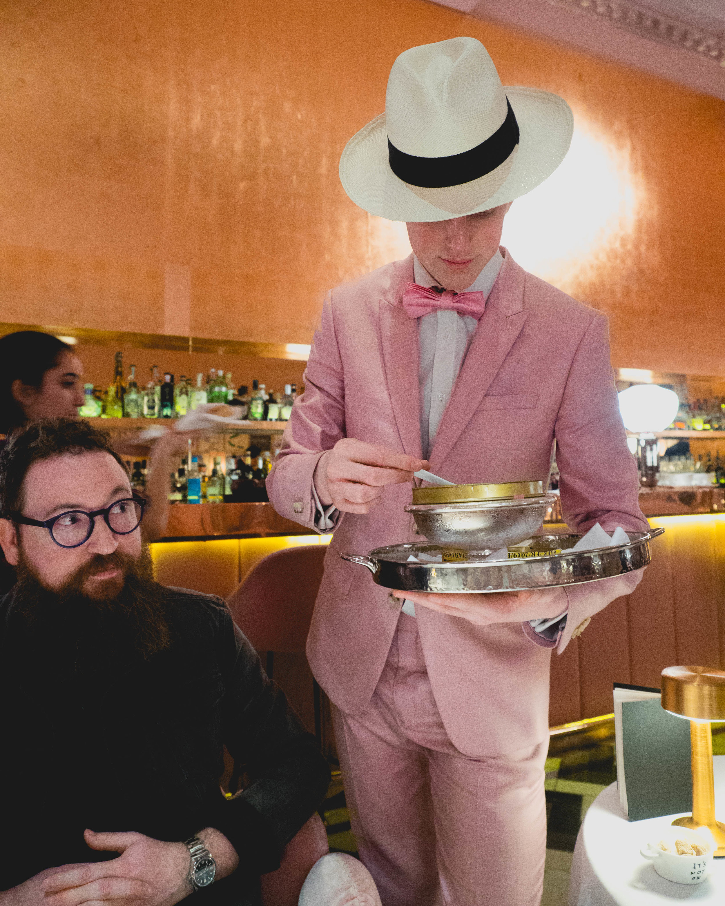 the caviar man.