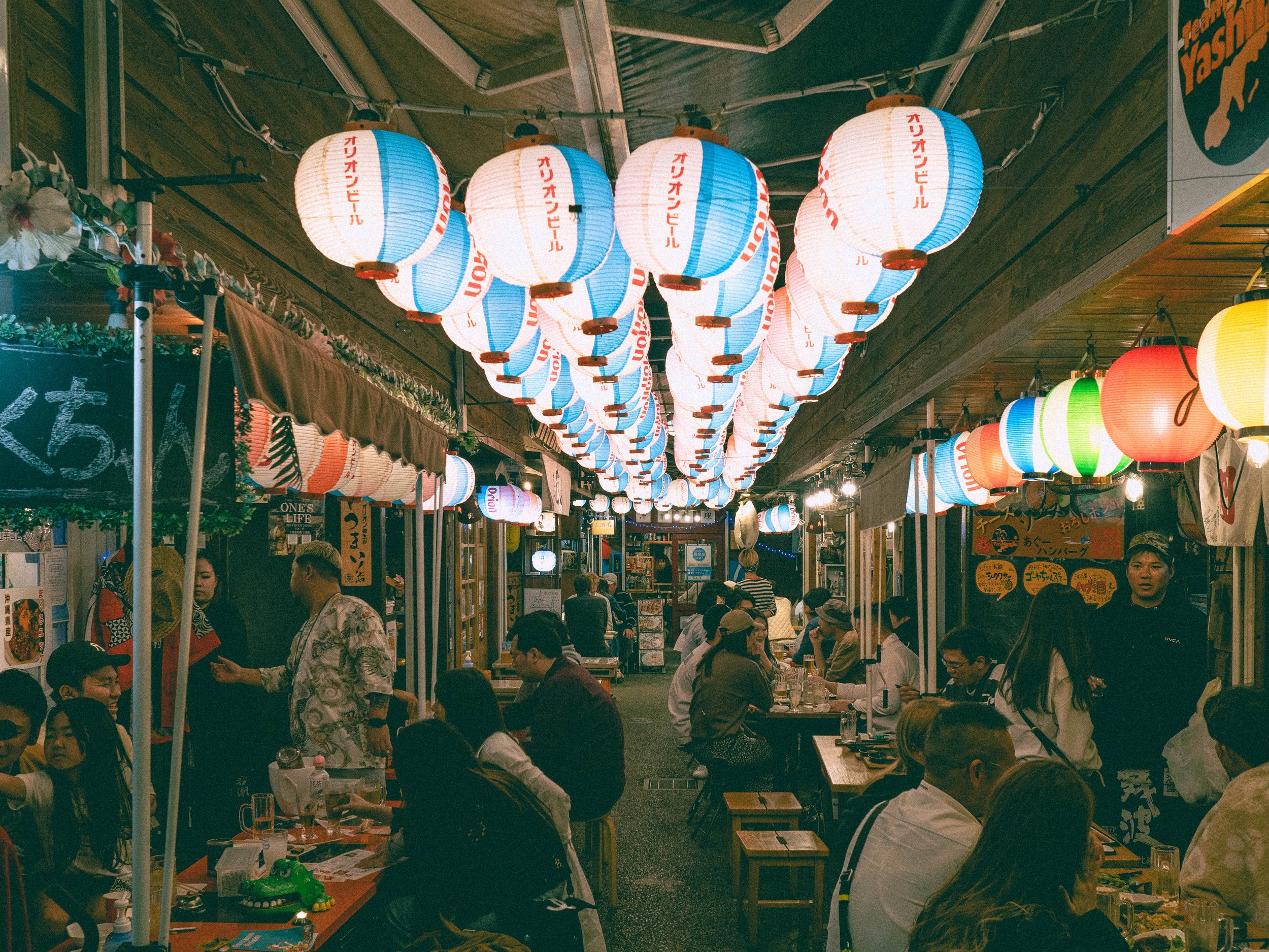 eating in okinawa, japan.