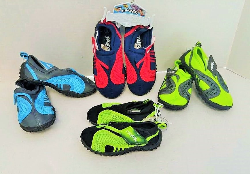 AQUA: bOYS-TODDLER FRISKEY #f3442 4 COLORS- 12 PER CASE MUSICAL RUN SIZES 5-10