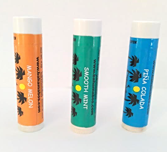 Bahama Bo lip balm (mango melon, smooth mint, pina colada) spf 15