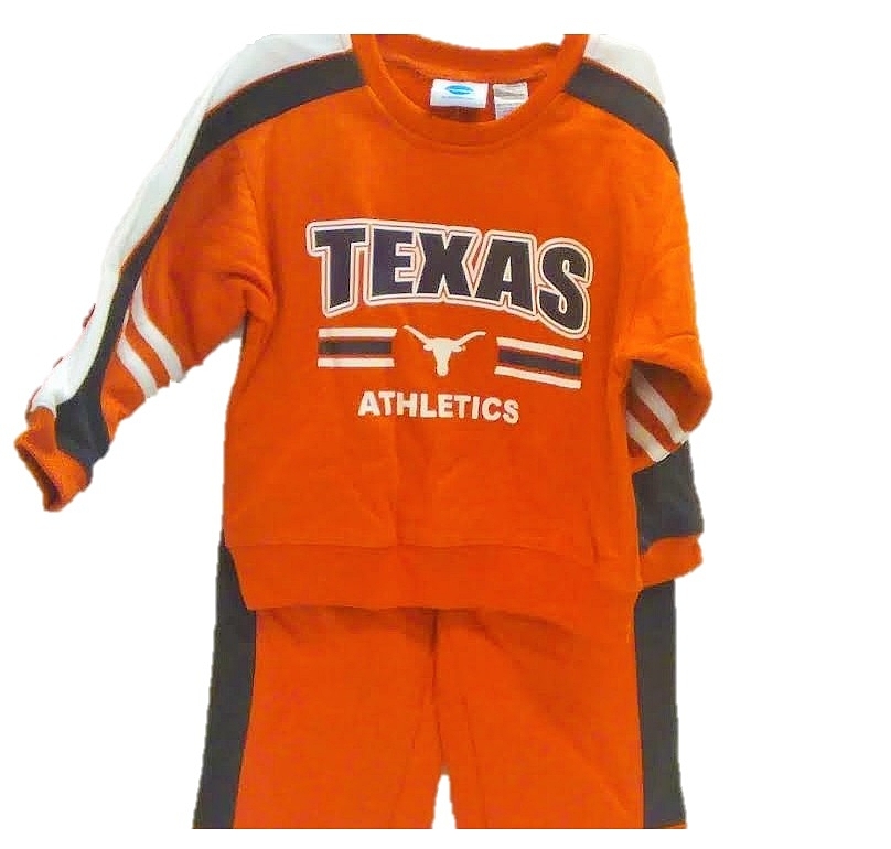 LONGHORNS: 2 PC SWEATSUIT- INFANT & YOUTH LIMITED QUANTITIES AVAILABLE