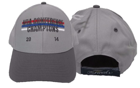 SPURS- CAP- GREY NBA CONFERENCE CHAMPIONS 2014 ON FRONT & THE FINALS ON BACK- VELCRO ADJUSTABLE- STYLE VD86Z- ONE SIZE FITS MOST