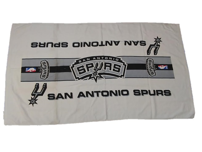 SPURS: BEACH TOWEL- WHITE