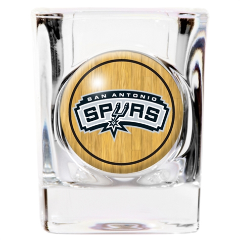 SPURS: SHOT GLASS- 2 OZ