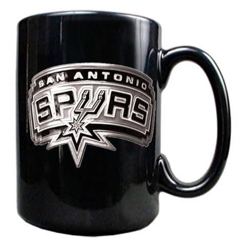 SPURS: COFEE MUG-CERAMIC- BLK