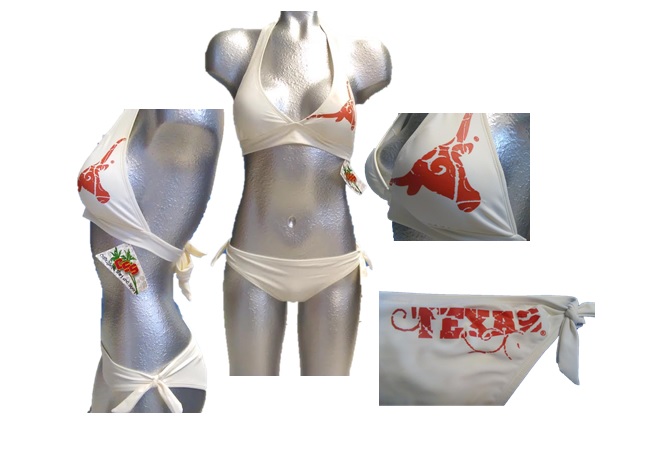 LONGHORNS: WHITE TOP WITH UT LOGO ON LEFT CHEST WHITE BOTTOMS W/TEXAS ON RIGHT BACK- LADIES SIZES- SMALL ONLY- ASSORTED & OR BY STYLE ( 3 STYLES WHITE, BLK/LEOPARD, & ORANGE)- LIMITED QUANTITIES AVAILABLE)