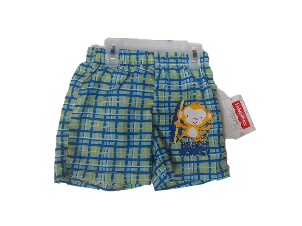 INFANT: FISHER-PRICE BEACH MONKEY SWIM SHORTS-SIZES: 12-18-24 MONTHS