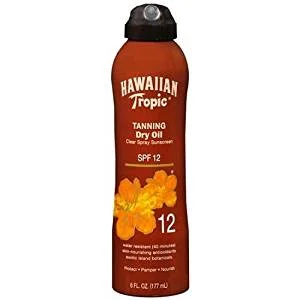HAWAIIAN TROPIC: TANNING DRY OIL SPF 12 6 FL OZ.