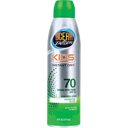 OCEAN POTION KIDS SPF 70, INSTANT DRY. 6FL OZ.