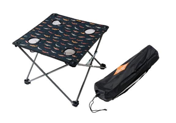 Bohnam Folding Table with 4 cup holders comes in bag
