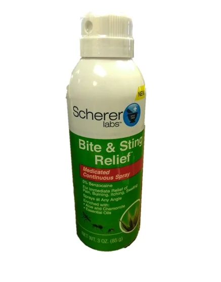 Scherer LABS BITE AND STING RELIEF MEDICATED SPRAY 3OZ
