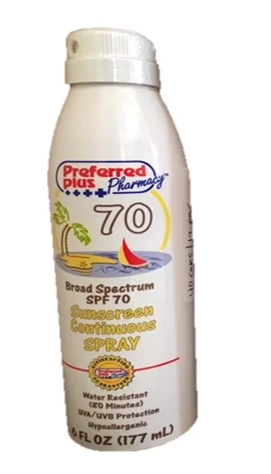 Preferred plus spf 70 spray 6oz
