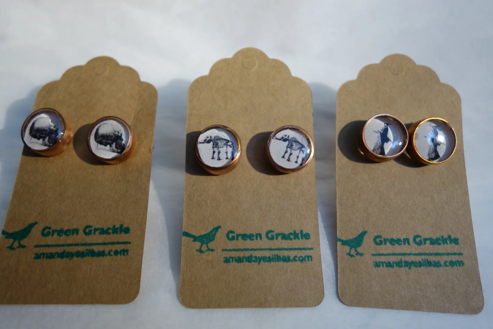 Copper and Resin Cufflinks