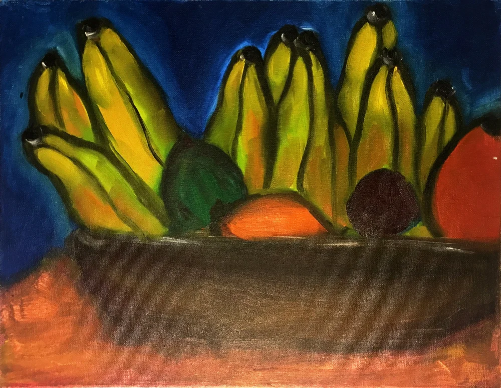  Plantains, 2017  Oil on canvas, 12x16 in. 