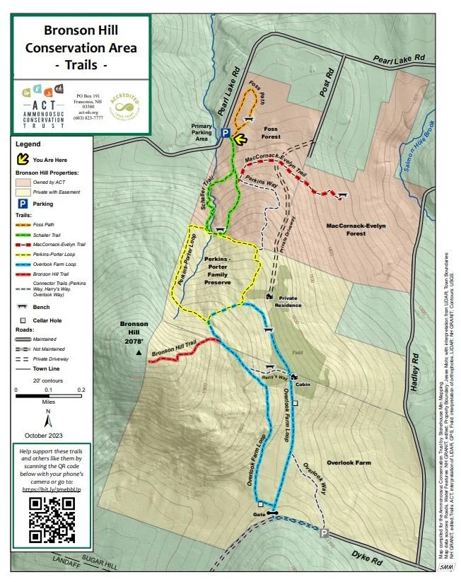 Bronson Hill Trails Description — Ammonoosuc Conservation Trust
