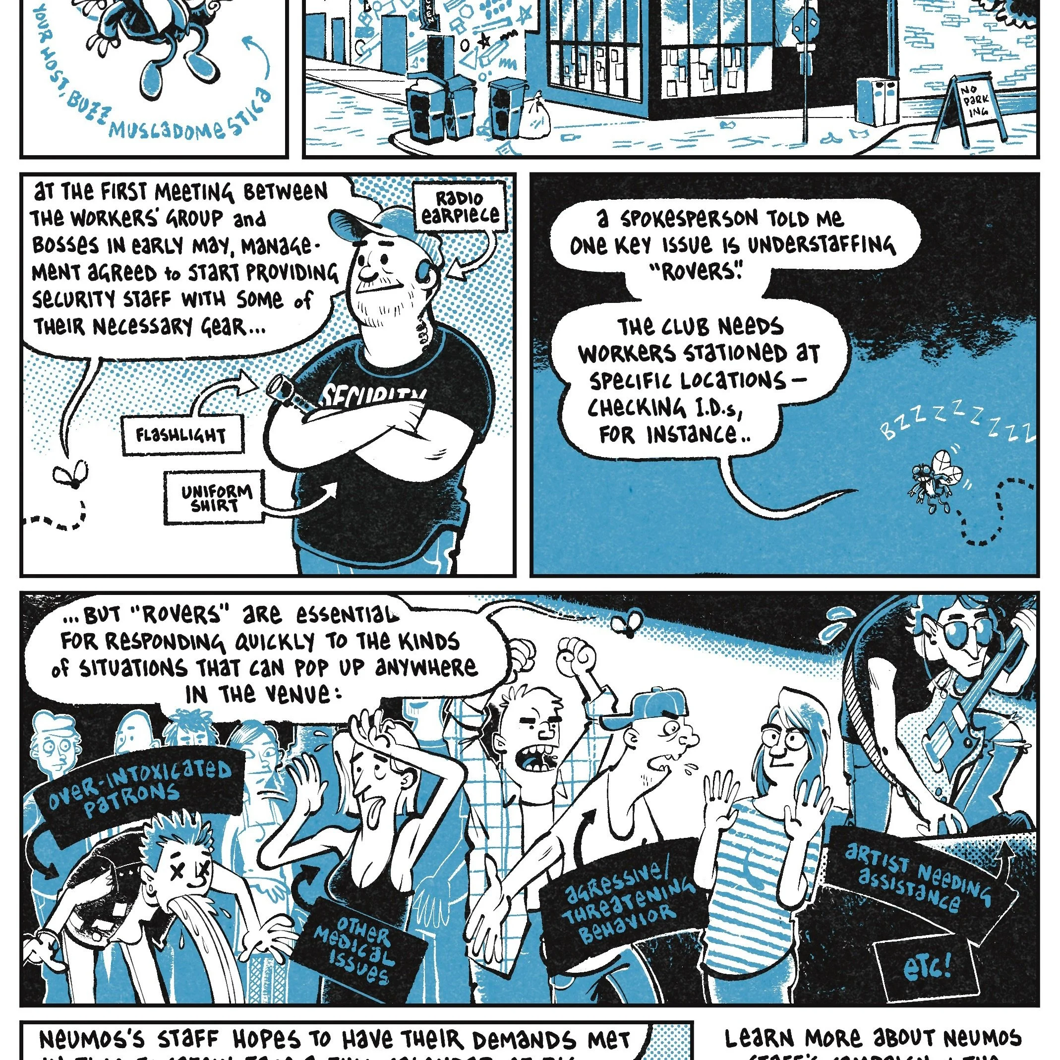 I made another comic about Seattle music for&nbsp;@echothearts

This one&rsquo;s about the @neumosworkers campaign to improve conditions at Neumos.

You can read the whole thing at evergreenecho.org/comics (link in bio)!