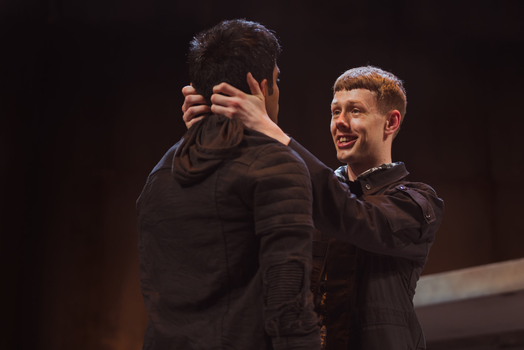 © Topher McGrillis, RSC (Josh Finan as Benvolio + Bally Gill as Romeo)
