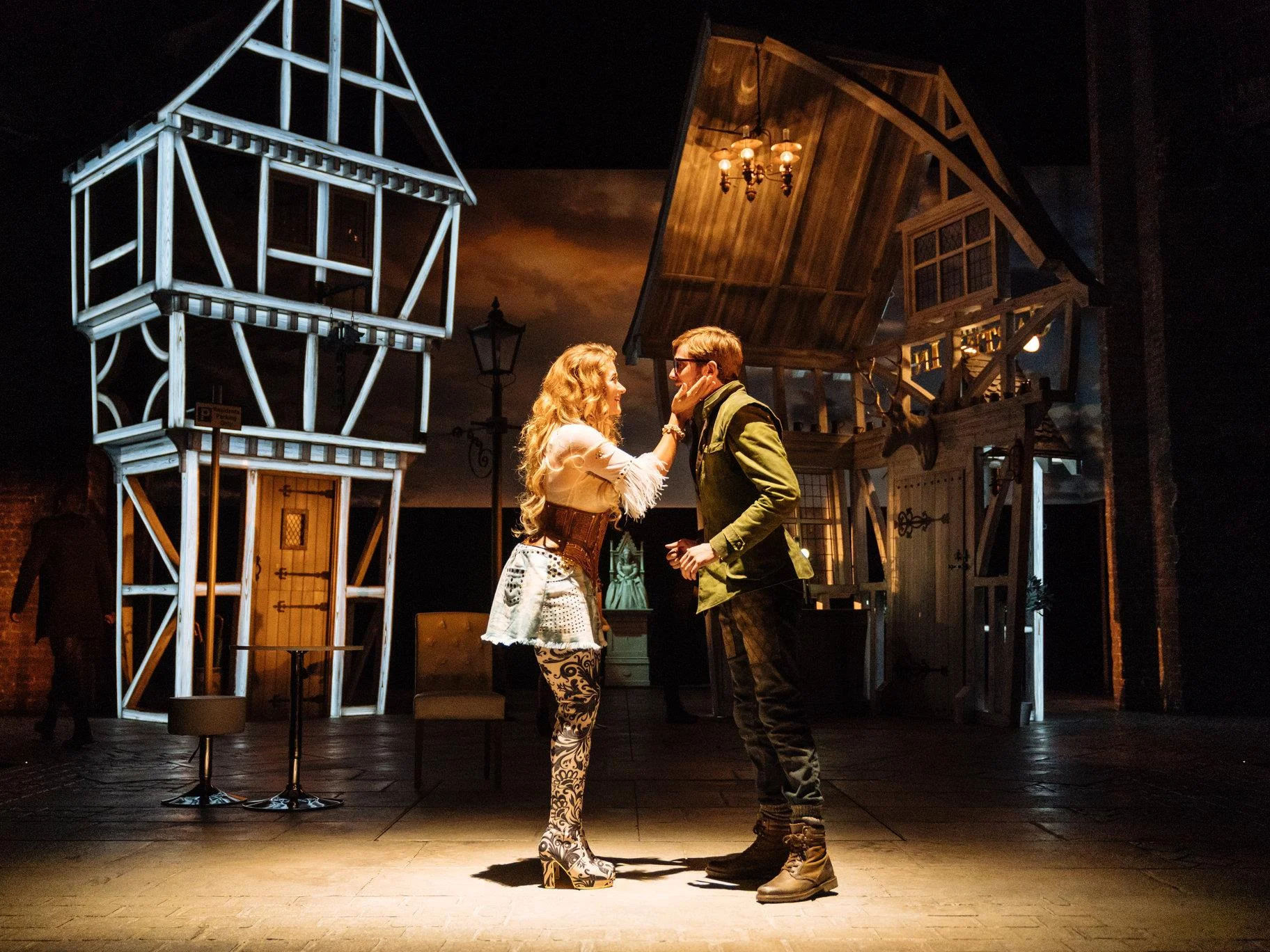 © Manuel Harlan, RSC (Karen Fishwick as Anne Page and Luke Newberry as Fenton)