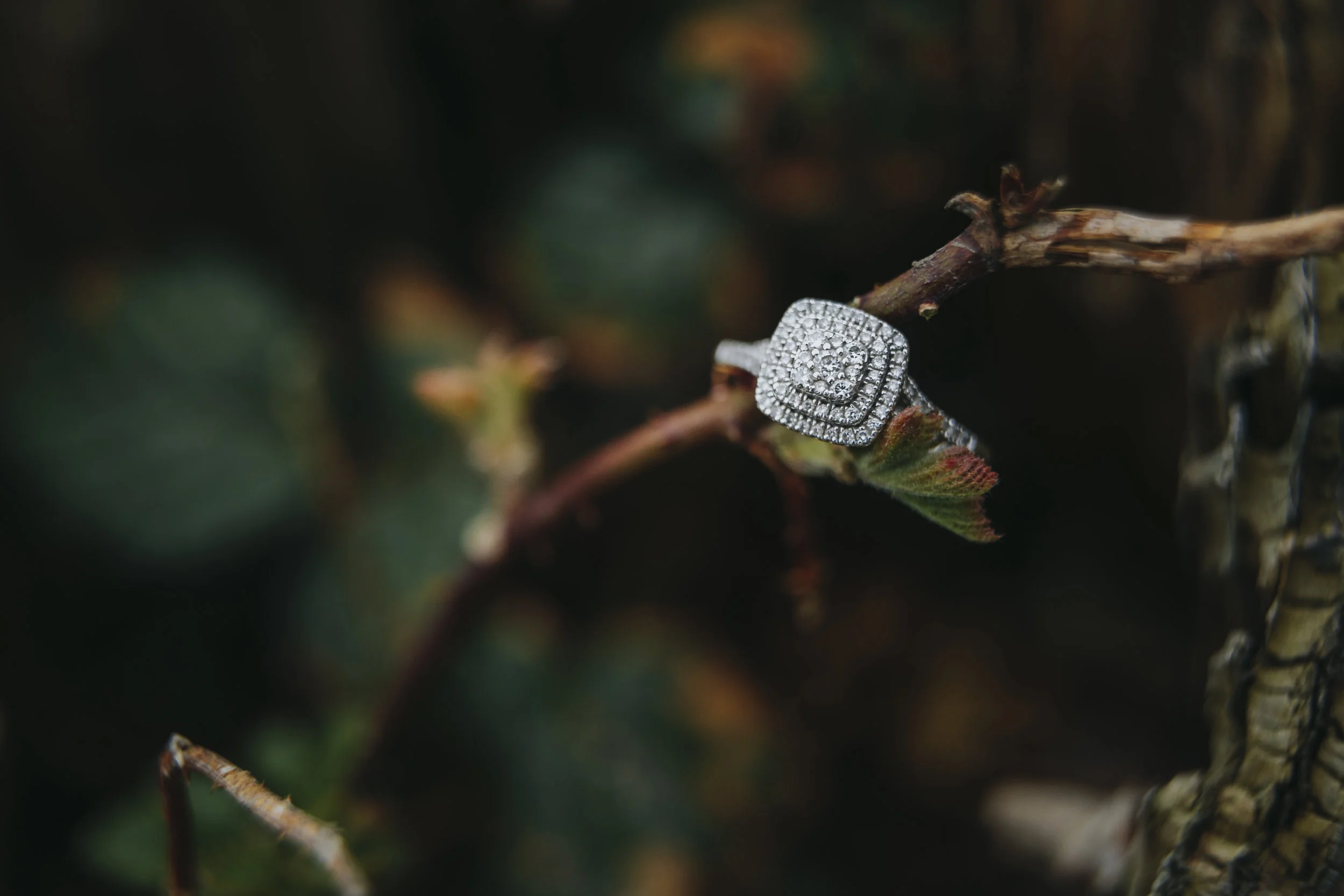 Cloudy engagement session at Garry Point Park in Richmond, BC. Photography by Christina Voorhorst of Mimsical Photography #westcoastphotographer #engagement #ring #couple #ocean #cloud #overcast #romantic #poses