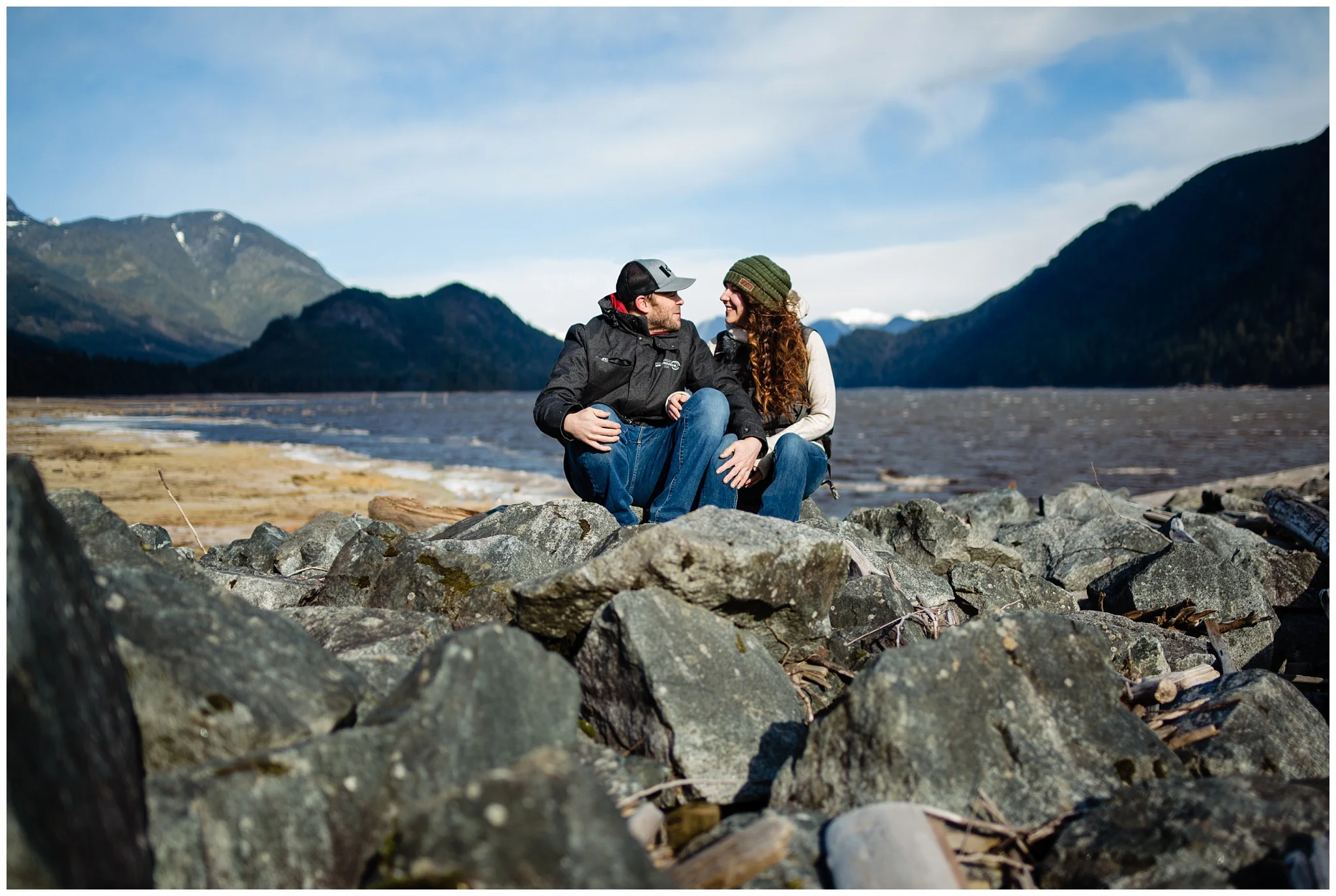 Stave Lake Adventure Engagement Photographer Mission Fun Candid Natural Romantic Couple Poses_0002.jpg