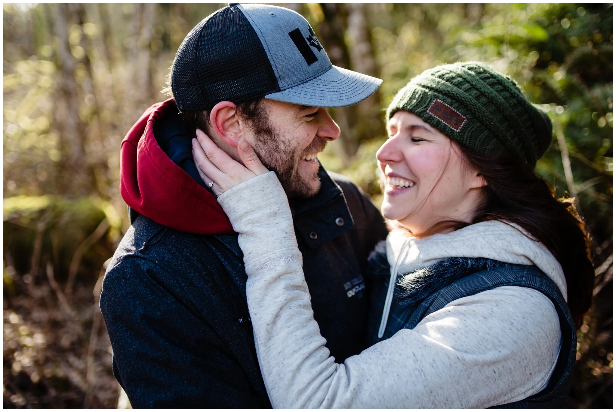 Stave Lake Adventure Engagement Photographer Mission Fun Candid Natural Romantic Couple Poses_0010.jpg