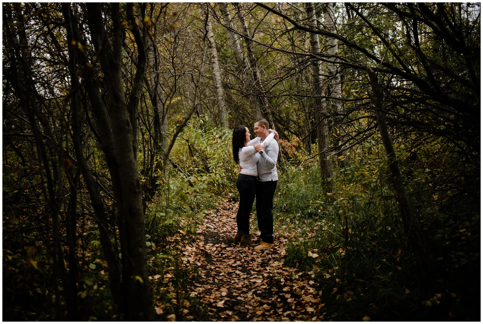 St Albert Lois Hole Park Engagement Photographer Candid Romantic Fun Fall Inspiration_0006.jpg